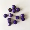 Contas de Madeira Coloridas com Furo Grande Contas Artesanais DIY Contas Soltas 12mm Furo Passante Acessórios para Roupas Sapatos Bolsas Pacote de Chá Bolso