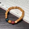 Nuevo Sandalo Shan Bambú Loto Pulsera DIY Pulsera de Madera Mixta con Aroma a Sándalo Similar a la Teca