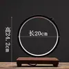 Estante de Exhibición para Licores Anillo de Lámpara Adornos Base de Madera Maciza Estatuas de Buda DIY Colocación de Cosméticos Accesorios para el Hogar Compañero de Mano Gundam