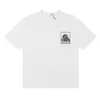 2025 Verão Masculino Rhude High Street Estampado Respirável Manga Curta Marca de Moda Camiseta de Manga Curta Pulôver Verão