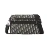 Nueva bolsa de mensajero para hombre con doble cremallera, bolso de hombro de lona vintage con bordado jacquard, bolso cruzado, bolsa de mensajero