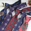 Nueva Corbata para Hombre de Comercio Exterior Estampada Patrón Retro 8cm Traje Formal Corbata Anudada a Mano Fabricante Venta al por Mayor en Stock
