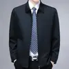 Chaqueta de Marca para Hombre de Gama Alta Casual Estilo Papá para Adultos de Mediana Edad y Mayores Primavera y Otoño Delgada Marco Nuevo Liderazgo Ejecutivo Chaqueta Ropa para Hombre