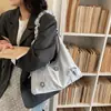 Bolsa Feminina Nova Estilo Fresca e Simples com Laço e Estampa Floral, Adequada para o Trabalho, Estudantes e Aula, Bolsa Tote, Bolsa de Ombro, Bolsa Transversal