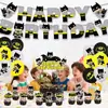 Nueva Decoración de Fiesta Temática de Batman para Niños, Banderín de Cumpleaños, Inserto para Pastel, Set de Globos