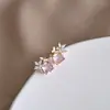 Pendientes de temperamento de moda coreana para mujer, aguja de plata S925, diseño de nicho, pendientes de mariposa, pendientes súper de hada dulces, venta al por mayor