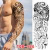 Atacado Novos Adesivos de Tatuagem de Braço Inteiro Europeus e Americanos Tatuagem à Prova d'Água Tatuagem Temporária Adesivos de Tatuagem de Simulação Conjunto Transfronteiriço