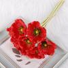 Flor de amapola PU Yu Mei, flor artificial, flor artificial decorativa para interiores, escritorio, boda, simulación, venta al por mayor, Yu Mei