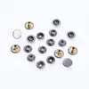 Botón de Metal 203 # Tres Broches de Metal Color Gunmetal en Stock, Broches de Cobre para Chaquetas.