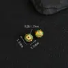 Cuerpo entero plata S925 chapada en oro de 24K cuentas espaciadoras cocidas en azul accesorios para joyería DIY hechos a mano pulsera tejida cuentas decorativas cuentas sueltas