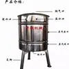 Cubo de Agua hirviendo con Serpentín de Vapor de Acero Inoxidable Cubo de Calentamiento Eléctrico Comercial Caldera de Agua para Comedor Escolar Fábrica Obra