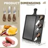 Tabla de cortar alimentos cocidos de bambú de 16 pulgadas con bolsa de asa tabla para queso tabla de corte de postre de queso de madera Tabla para alimentos cocidos