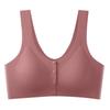 Sutiã com Botão Frontal, Sutiã de Seda Gelo Tamanho Grande de Látex, Colete de Amamentação Maternidade Sem Costura, Roupa Íntima Confortável Anti-Flacidez