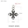 Plata de Ley 925 Cruz Retro Cinco Hilos del Tíbet Vajra Mazo Accesorios Colgante DIY Collar Pulsera Llavero Accesorios