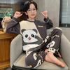 Pijamas para niños, primavera y otoño, manga larga, algodón, para niños medianos y grandes, ropa de casa para adolescentes, traje nuevo 2024