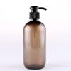 250ml transparente marrom loção garrafa PET portátil shampoo gel de banho desinfetante para as mãos imprensa sub-garrafa vazia