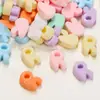 Color Sólido Selección Única 26 Letras Inglesas Cuentas de Resina Accesorios para Joyería DIY Materiales para Pasadores Hechos a Mano Pegamento Crema
