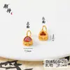 Esperando el mismo colgante de conservación de color fuerte de la Tienda de Oro, Joyería de Rombo de Oro Arena Vietnamita con Piedra Blanca, Accesorios Simples y Versátiles de Alta Calidad
