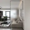 Pintura al Óleo Blanco Ultra Oleaje de Agua Vidrio Templado Artístico Pantalla Divisoria Sala de Estar Entrada Dormitorio Baño Medio Muro