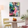 Pintura Decorativa Dopamina para Quarto e Sala de Estar, Arte de Parede Geométrica Fresca, Mural Abstrato Graffiti para Hall de Entrada e Sofá para Casa