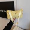 Bolso de Tela de Color Sólido de Gran Capacidad para Mujer 2025 Nuevo Bolso Cruzado Casual Bolso de Clase para Estudiante Universitario Bolso de Hombro Deportivo Ligero