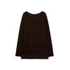 Suéter Tejido de Lana Lavable Th~Row Minimalista de Punto con Textura de Panal Borde Enrollado Cuello en U Profundo para Mujer Falda Larga Adelgazante