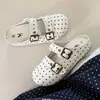 Zapatillas de media punta estilo Birkenstock populares para mujer, calzado de otoño para exteriores, nuevas sandalias casuales slip-on para ir al trabajo 2026, zapatillas cerradas de suela gruesa