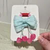 2026 Primavera Colgante Rosa Cerezo Borla Lazo Pasador Cuerda para el Cabello Accesorios para el Cabello Estilo Bosque Fresco para Niñas
