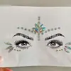 Adereço de cabeça luminoso de LED com strass Adesivos de diamante adesivos de peito aplicação de diamante no rosto Sílaba elétrica de diamante Equipamento de dança rave disco Maquiagem de palco aplicação de diamante