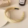 Diadema Versátil a Rayas Amarillas Estilo Coreano, Diadema Dulce Estilo Universitario para el Cabello, Pinza para el Cabello Fresca y Sencilla