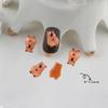 Accesorios para uñas Capibala Maillard Bear, lindo oso de resina de dibujos animados, oso marrón, accesorios para uñas al por mayor