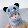 Gorro para niños, otoño e invierno, gorro con protección para las orejas para niños y niñas, bufanda de una pieza, bonito gorro de algodón con orejas de bebé, cálido y resistente al viento