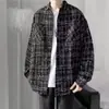 Chaqueta de moda americana a cuadros para hombre, Otoño/Invierno 2026, Abrigo a cuadros de marca popular y moderno