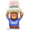Globo Oso Pequeño Sentado Oso Pequeño Amor Oso Pequeño Oso Huo Huo Decoración de Cumpleaños Infantil Fiesta de San Valentín Globo de Papel de Aluminio