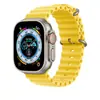 Adecuado para Apple Watch de 8ª Generación Ultra Watch de 49 mm Correa de Silicona Oceánica de Apple Reemplazo Modelo de Apple