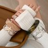 Pulsera abierta de moda de joyería transfronteriza europea y americana con sentido metálico de alta gama, traje de pulsera de estrella de mar irregular