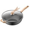 Frigideira Antiaderente Wok de Pedra Maifan Wok de Ferro Doméstico Fogão de Indução Panela Fogão Especial para Fogão a Gás