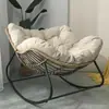 Suministro Transfronterizo de Mecedoras de Ratán Metálico para Sala de Estar en Casa Balcón Hotel B&B Silla de Ratán Perezoso Fabricante Envío Gratis Suministro Directo