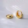 Pendientes de Plata de Ley S925 con Diseño Metálico en Forma de U Henna Nuevos de Moda Estilo Minimalista Nicho Accesorios para Orejas en Stock