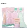 Qihan esponja de maquillaje húmeda y seca puff herramientas de maquillaje de belleza 12 piezas Y0139 Cuadrada