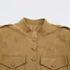 Venta al por mayor transfronteriza de ropa de mujer europea y americana: Otoño 2026 ZA AliExpress chaqueta más vendida estilo retro con cierre de botones y un look versátil y vintage