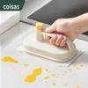 Pano mágico com cabo limpeza azulejo cozinha Banheiro Fogão de cozinha Escova de descontaminação papel higiênico usado novamente sem sujar as mãos
