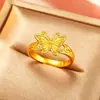 Nuevo Anillo Abierto Mariposa Retro Estilo Chino de Lujo Ligero para Mujer, Versátil Simple Amor Mariposa Hueca Moda Anillo de Gama Alta