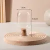 Frasco Espiral de Vidrio para Cerillos, Botella Corrugada de Vidrio de Alto Borosilicato para Cerillos, Frasco para Guardar Frijoles, Botella Invertida para Semillas