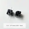 [Café Preto e Branco] Coleção outono e inverno: cor de café, estrela e coração de acrílico assado, materiais e acessórios DIY para corrente de celular com tema de queijo
