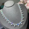 Collar de Ópalo Natural Puro, Piedra Principal Limpia de Cristal y Llena de Color Fuego 4*5mm Plata S925 Incrustación de Precisión