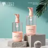 Botella PET de Doble Capa de Gama Alta de 300 ml para Loción y Cuidado, Aceite Esencial para el Cuidado del Cabello con Fragancia, Botella de Loción Corporal de Perfume