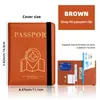 Nuevo producto exclusivamente para el comercio transfronterizo: Portapasaporte de alta gama para viajes de negocios con logo impreso personalizado, múltiples ranuras para tarjetas para documentos y boletos