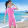 Traje de baño de una pieza conservador de secado rápido para niñas, impermeable, para niños mayores y pequeños, traje de baño profesional para entrenamiento infantil