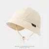 Novo Chapéu de Sol Estilo Chinês para Bebê, Design Liso, Chapéu de Pescador Personalizado para Crianças, Chapéu Bucket Esportivo e de Lazer para Crianças Atacado